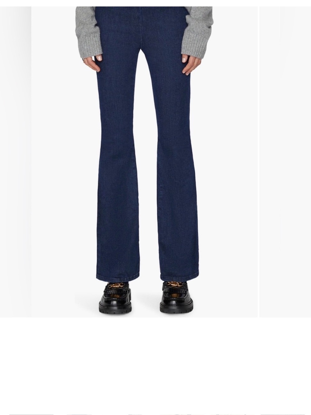 Frame Denim Women's Dark Blue Flare Jeans with stretch